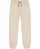 Girls' Logo Sweatpants, Fleece Joggers with Ribbed Cuffs & Functional Side Pockets