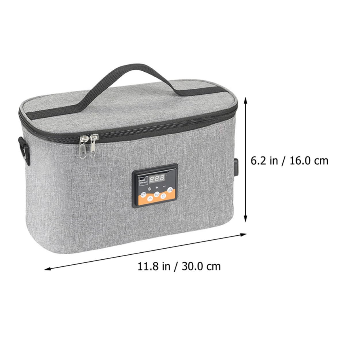 Tragbare Babyflaschenwärmertasche Oxford Stoff mit 8l Kapazität und Flüssigkristall Thermostat Geeignet für Unterwegs und Aufhängen Am Kinderwagen