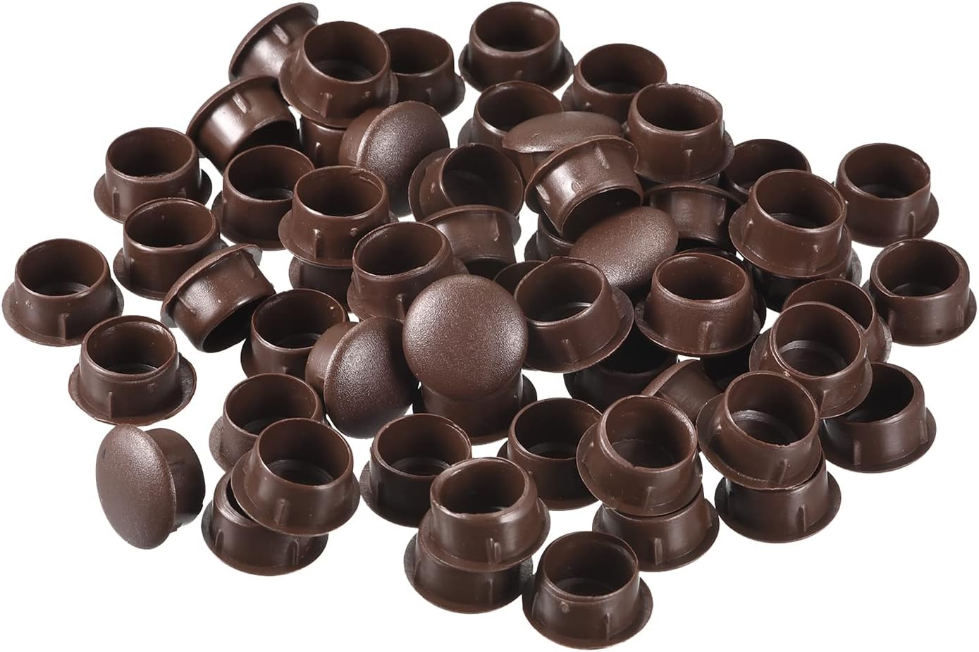 uxcell Screw Hole Plugs, 15mm(19/32") Dia PP Snap in Shelf