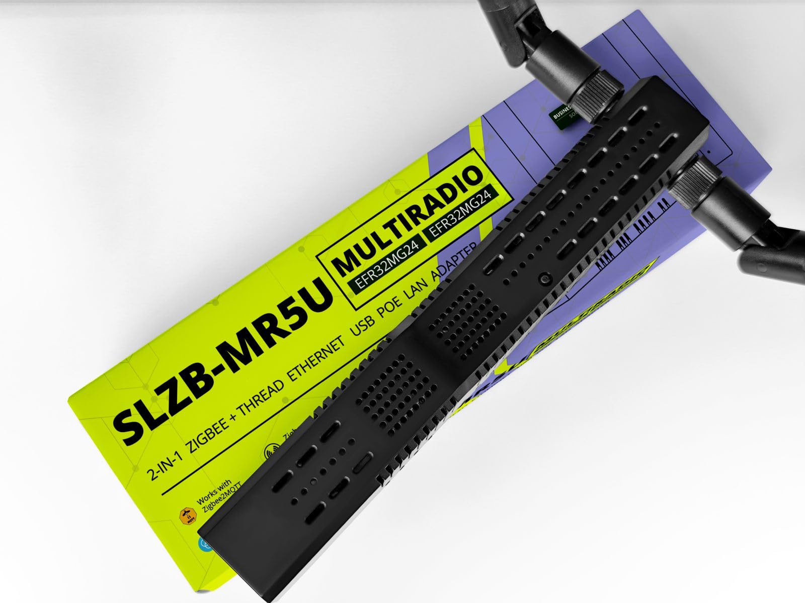 SLZB-MR5U - Adattatore Zigbee 3.0 a Ethernet, USB e WiFi con PoE, funziona con Zigbee2MQTT, Home Assistant, ZHA (SLZB-MR5U)