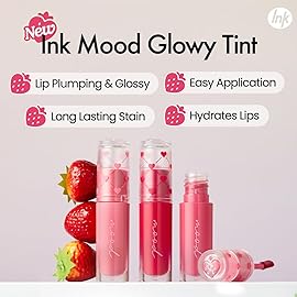 Peripera Ink Mood Glowy Tint | Lip-Plumping, Naturally Moisturizing, Lightweight, Glow-Boosting, Long-Lasting, Comfortable, Non-Sticky, No White Film (031 HONORABLE BERRY)