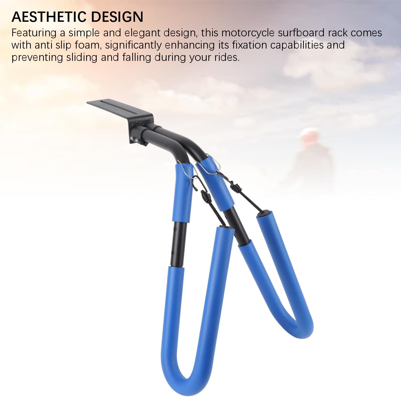 Luocute Surf Board Board Bike Rack, 3.1 X 22,8 X 8,7in Surfbooter Cancellatura per Bici Portatile Portatile Strumenti per Moto per Moto per Moto per Moto per Sportivi All'aperto
