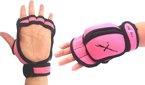 Miniatura 3 de MaxxMMA Guantes con peso ajustables, juego de 2 libras, peso extraíble (2 x 0.5 libras cada guante) para esculpir MMA Kickboxing, cardio, aeróbicos,