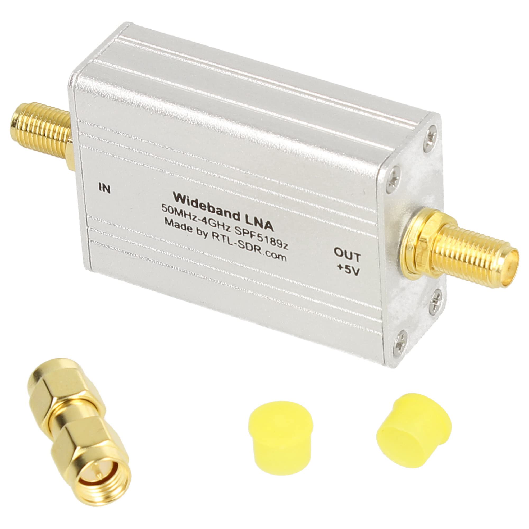 RTL-SDR Blog LNA Wideband Low Noise Amplificateur Bias Tee Powered + adaptateur
