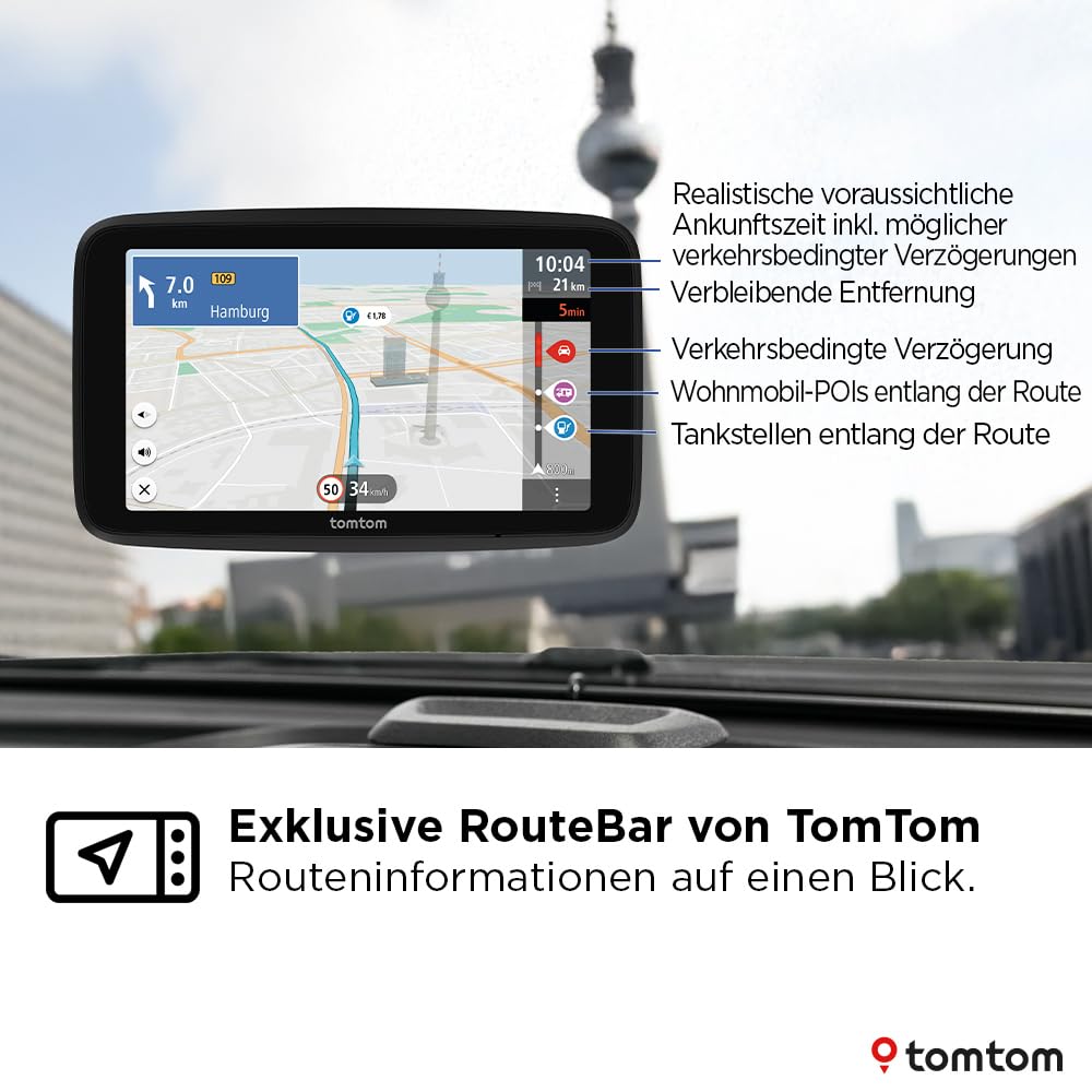 TomTom Camper Navi GO Camper Toureneration (6 Zoll großes Display mit Wohnmobil- und Wohnwagen-POIs – Bild 7
