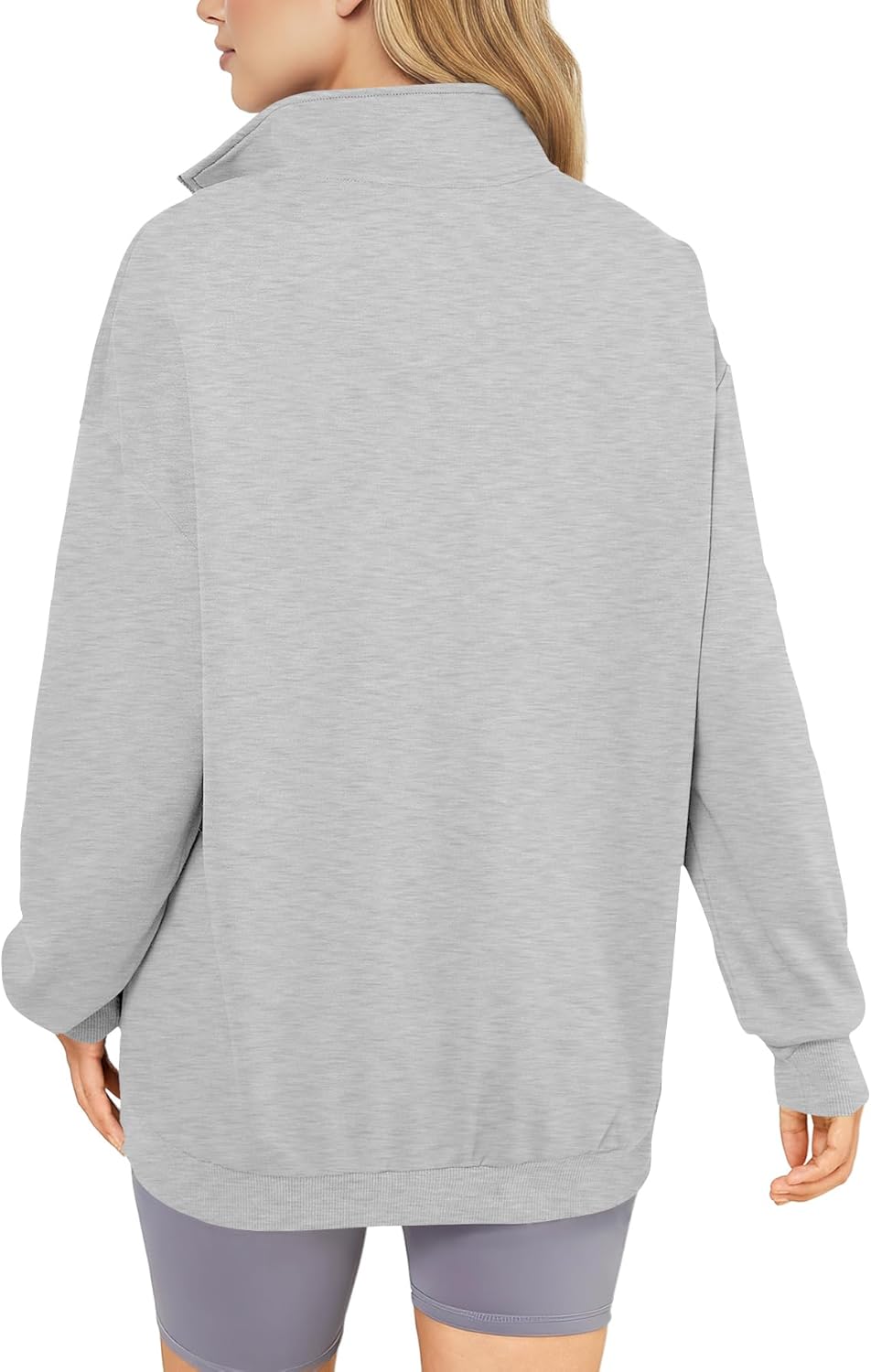 LYANER Women's Half Zip Long Sleeve Hoodies Sweatshirt with Front Pockets Pullover Top - Image 5