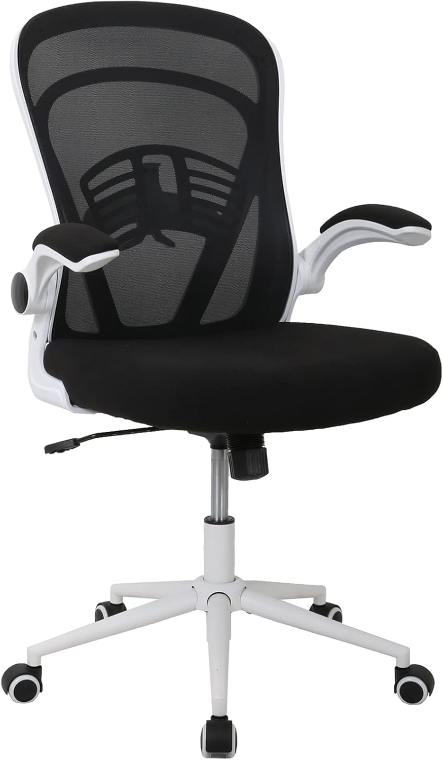 White Office Chair Desk Chair with Wheels Swivel Chair Arm