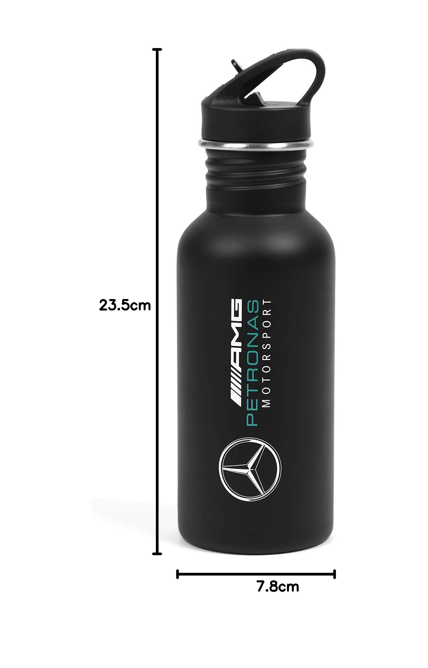 Garrafa esportiva unissex Formula 1 Mercedes-AMG Petronas, preta