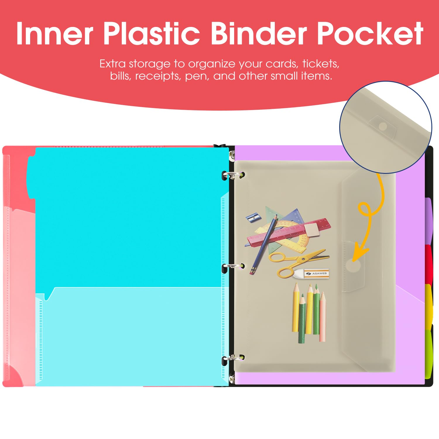 Task Binder Snapklik.com : Telescoping Project Organizer Binder,13 Pocket ...