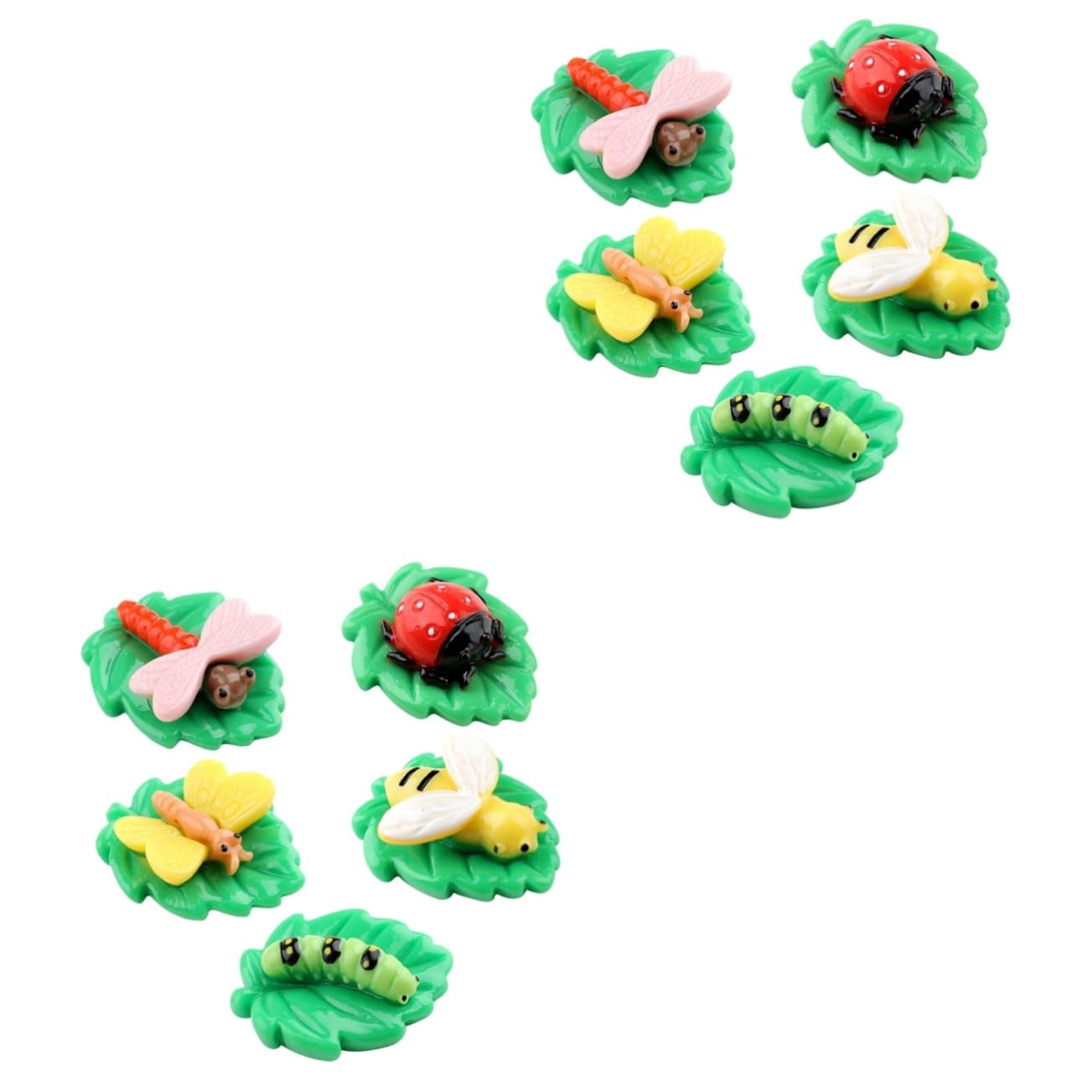 Milisten 10 Pcs Micro Landscape Ornament mini resin charms bee jewelry animal phone case miniature garden decor resin charms for crafts charms for jewelry making decorations bulk