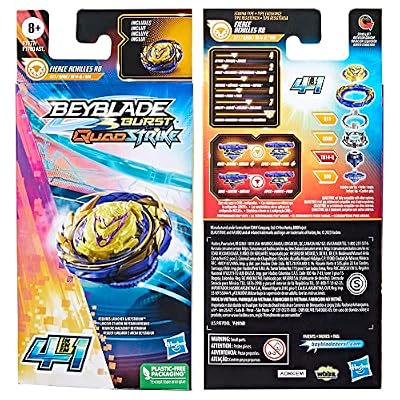 Beyblade Burst Quadstrike Fierce Achilles A8 4-in-1 Battle Top