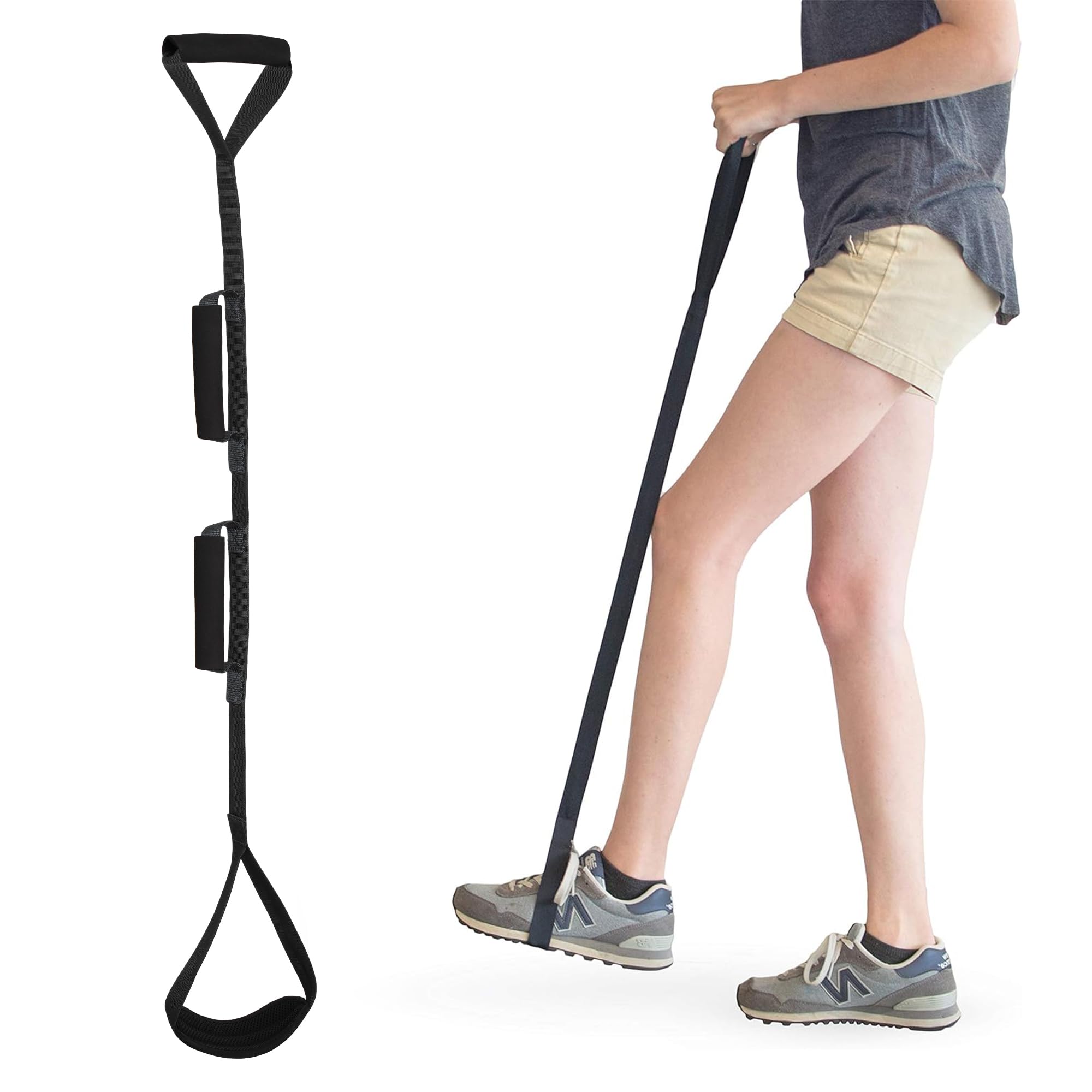 Kekoy 122cm Long Leg Lifter Strap Foot & Hand Grip