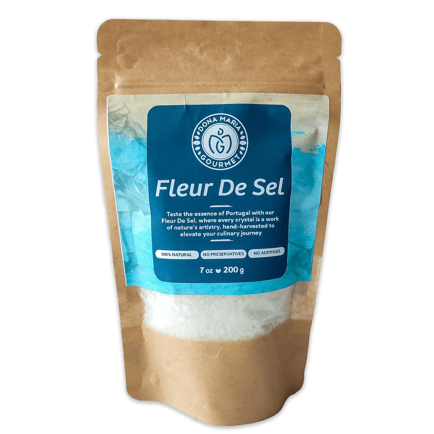 Amazon.com : Fleur De Sel 7oz Gourmet Salt Hand Harvest Dona Maria ...