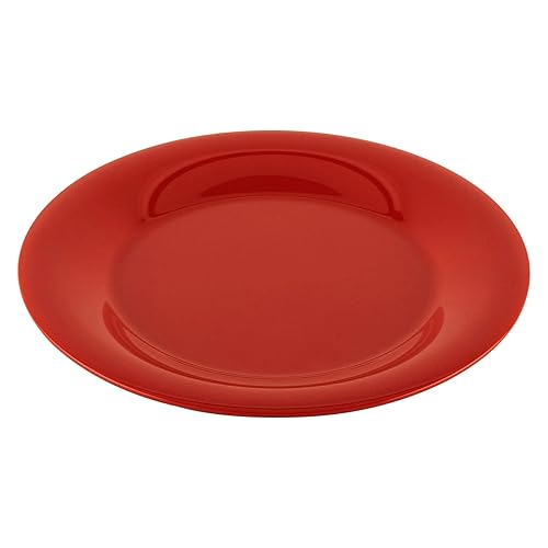 Miniatura 1 de G.E.T. Plato de postre de melamina de borde ancho resistente de arándano de 9 pulgadas (juego de 4)