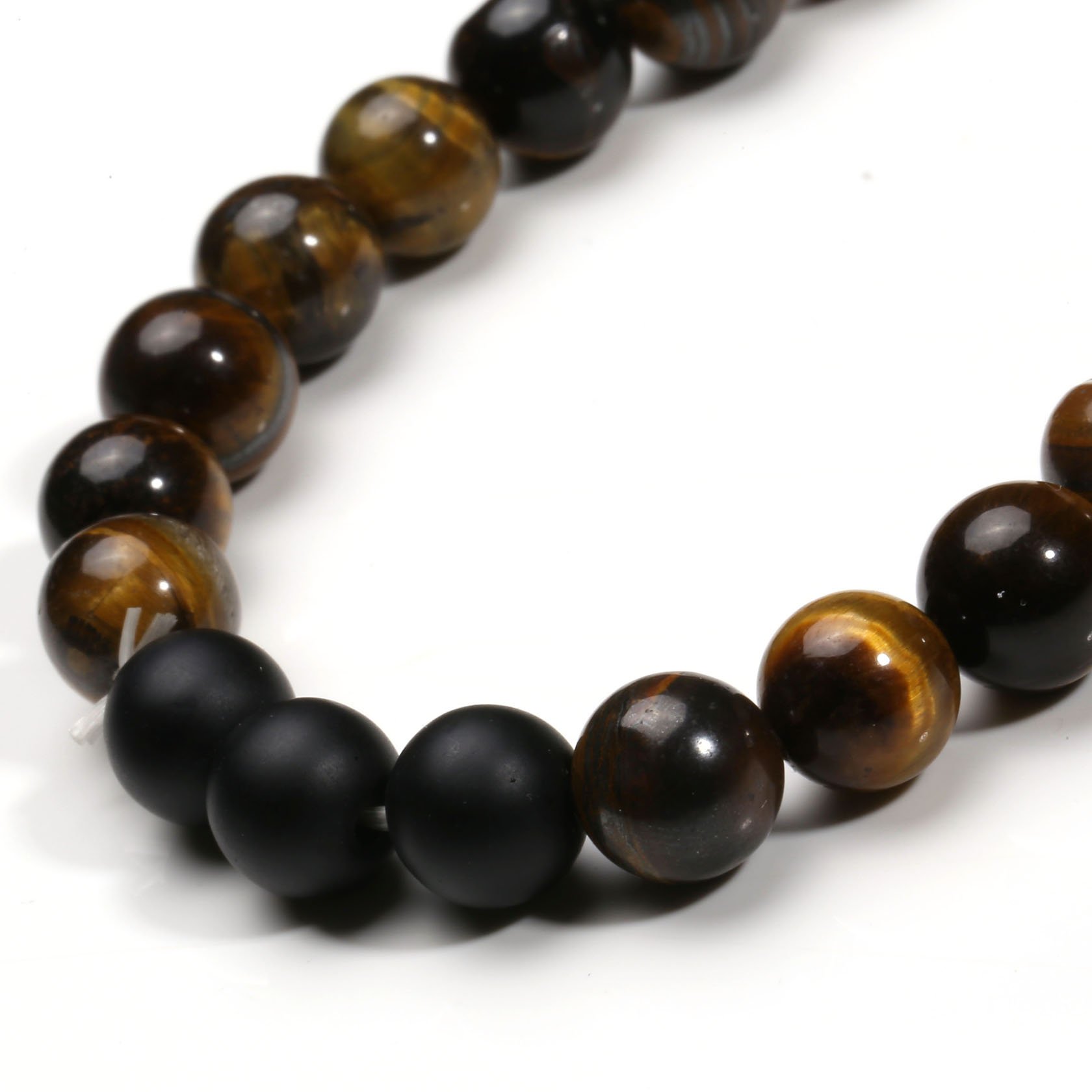 Braccialetto Elastico con Perline Rotonde da 8 mm in Pietre preziose Naturali per San Valentino, Perfetto per Ragazze.