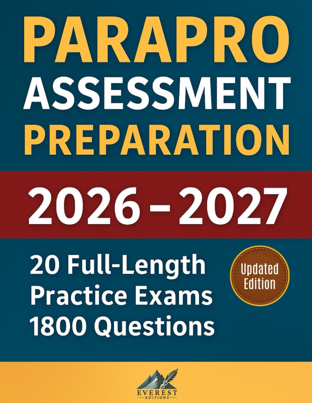 ParaPro Assessment Preparation: Study Guide with 20 Full-Length Practice Exams – 1800 Realistic Questions & Career Planning