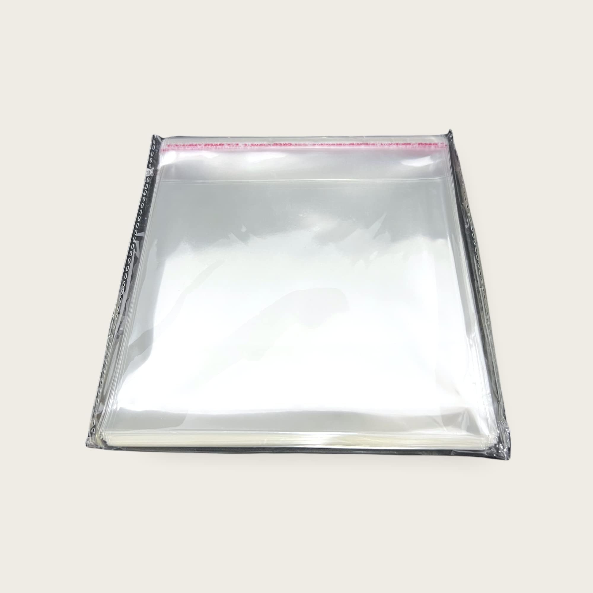100 x CD Jewel Case Wrapping Sleeves – Clear OPP Protective Bags for Standard CD Cases – Resealable Sleeves to Prevent Scratches and Provide Like-New Look – CD Case Covers for Disc Storage & Display