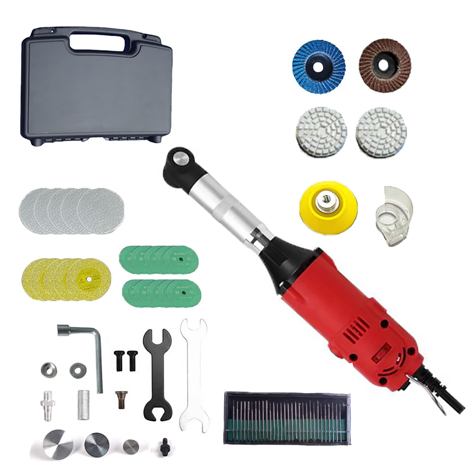 Macchina elettrica per la pulizia delle fughe delle piastrelle, kit di utensili per la pulizia delle fughe da 550 W, pulitore per fughe di piastrelle con 6 velocità regolabili