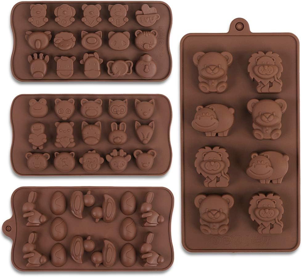 Moules Pâtisserie Sans BPA 2 Moules à Chocolat Silicone Profond - 6 Tablettes Chacun - Sans BPA Moules Alimentaires Flexibles