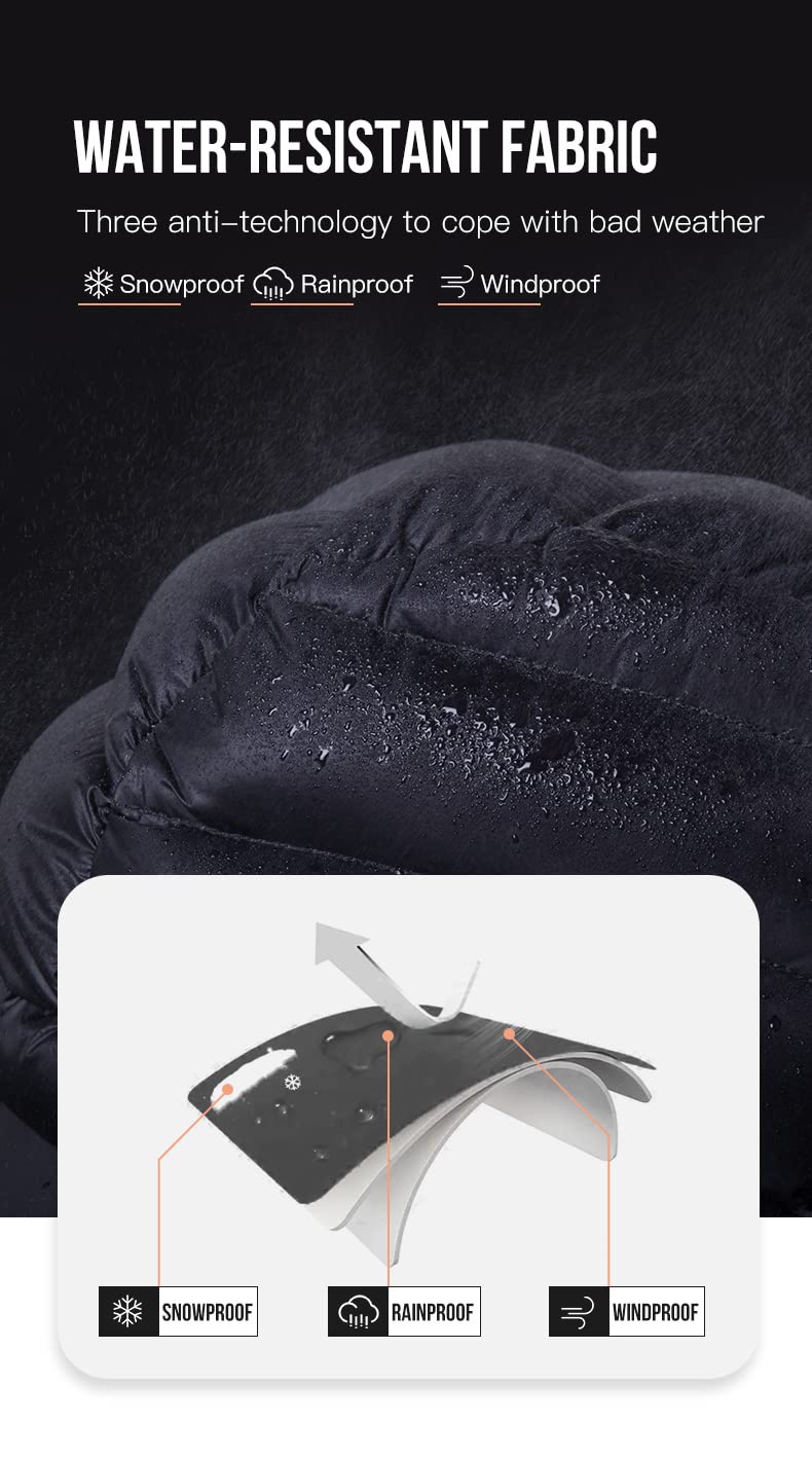 AONIJIE Winter Weiße Entendaunen Mütze Beanie Balaclava Ohrenschützer Schal Radfahren Camping Skifahren Snowboard Wandern