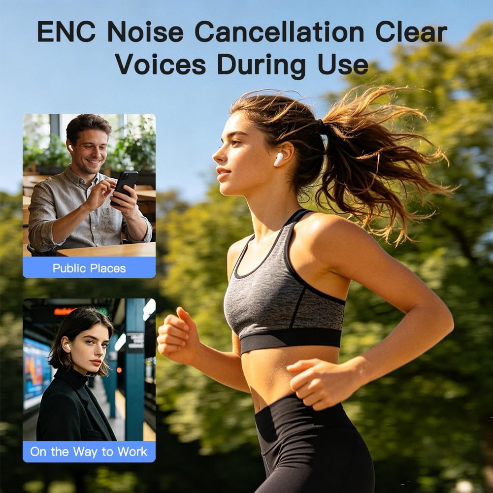 Wireless Earbuds Bluetooth 6.1 Ear Buds Headphones, 120Hrs Playback