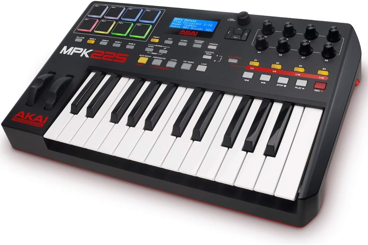 Akai Professional MPK225 Compact 25Key SemiWeighted USB