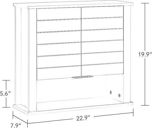 Miniatura 3 de RiverRidge Gabinete de pared de dos puertas Madison gris, tamaño, gris