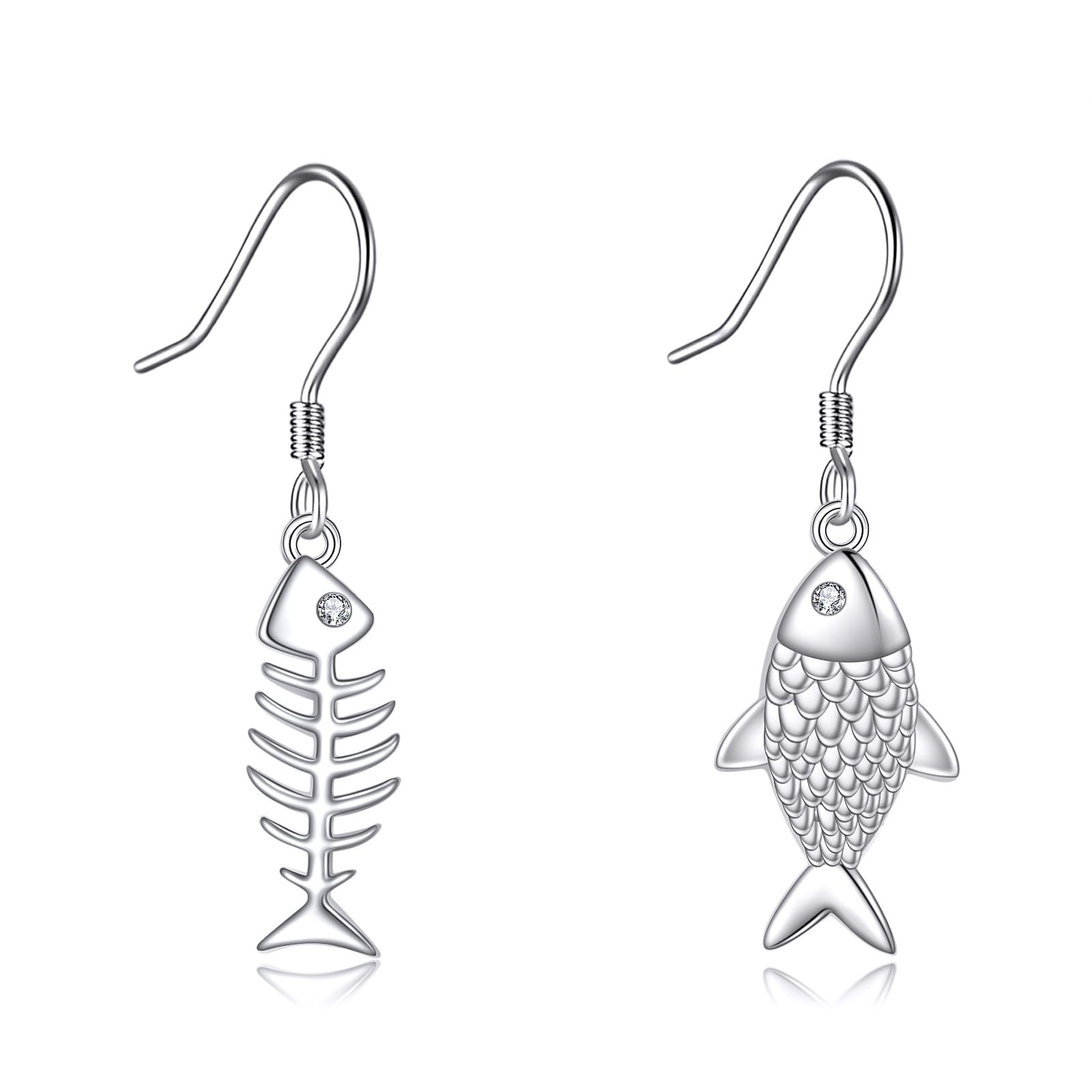 DAYLINLOVE Böser Blick Fußkette 925 Sterling Silber Blaues G