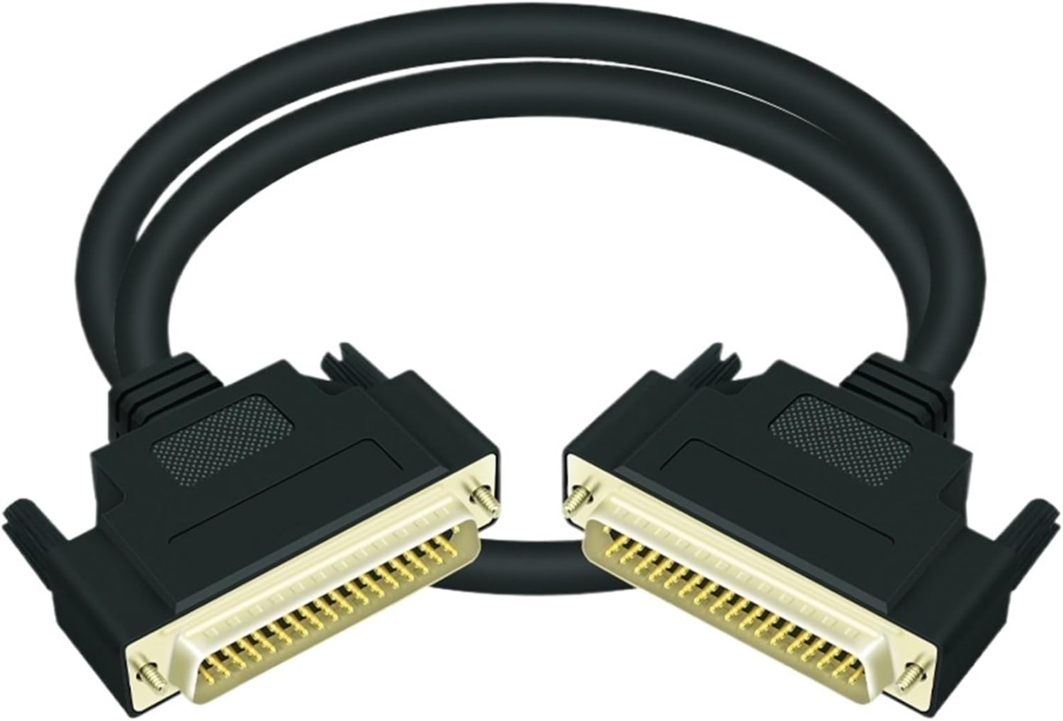 1PCS D-SUB DB50 Male and Female DIN Rail Mount Interface Module, Breakout Board.(DB50 M to M 1M)