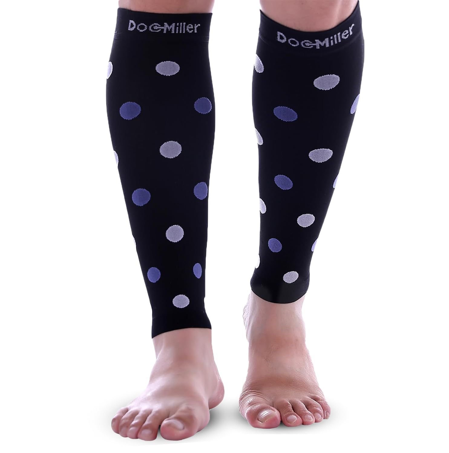 Doc Miller Calf Compression Sleeves For Women & Men – 20-30mmHg Footless Compression Socks, Shin Splints Relief, Compression Leg Sleeve For Running,