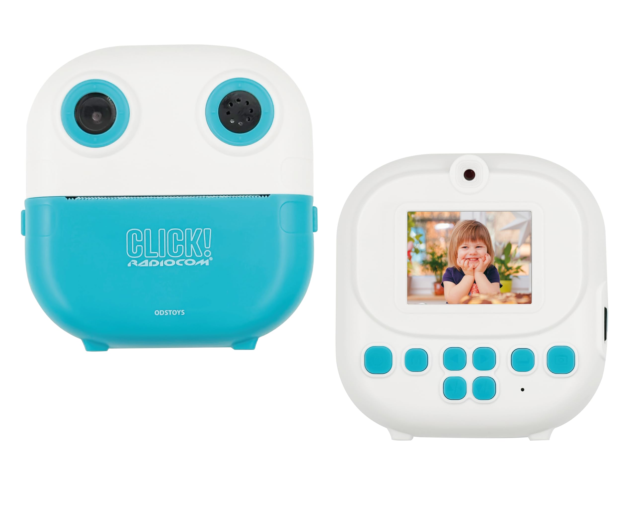 Click! 4 - Fotocamera istantanea per bambini - Doppia fotocamera - Stampa foto e disegni da App - Video 1080p - Zoom 6x - Giochi - MP3 - Display 2" LCD - microSD 4GB - Accessori inclusi