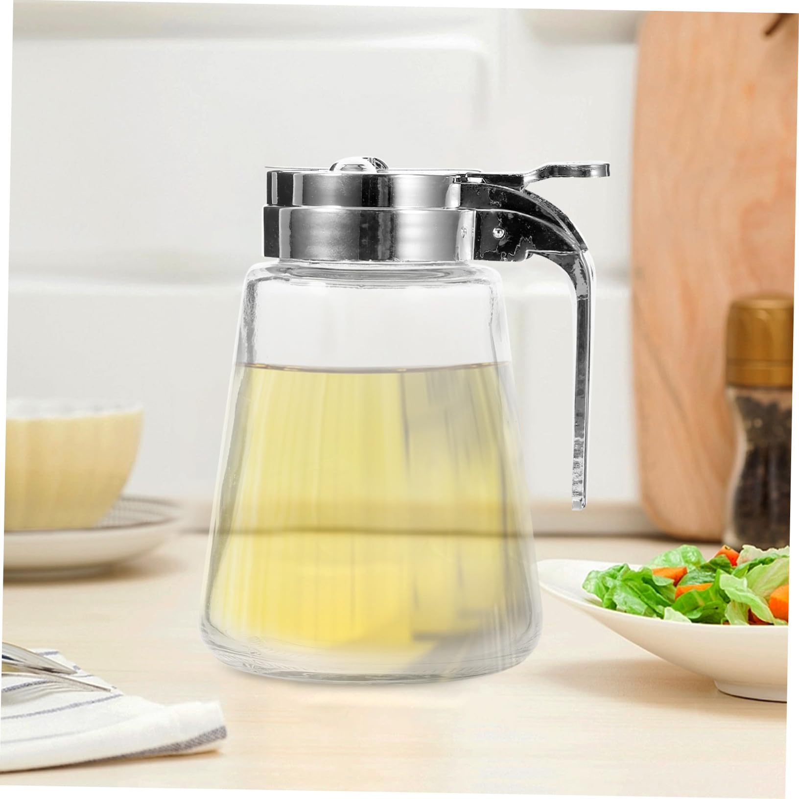 Essigspender Glas 2 Stück 300 Ml Auslaufsicher für Haushalt und BBQ mit Tropfschutz