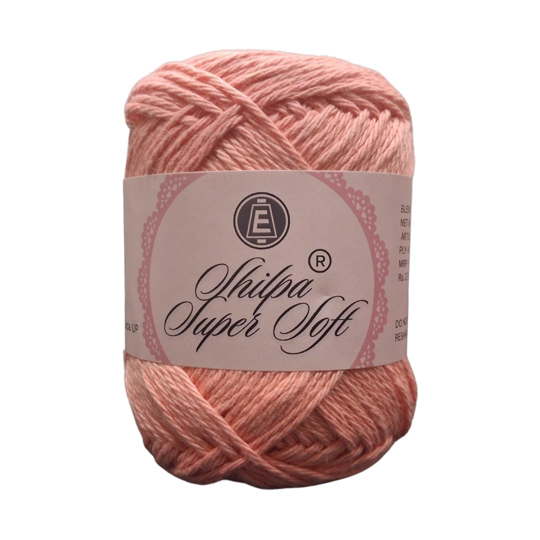 Super Soft Cotton Yarn - 100% Pure Cotton, 4-Ply Bulky Thread (1.5mm) 100g Balls Ideal for Crochet, Knitting, Baby Items, Blankets & Garments (Strawberry Pink)-image-43