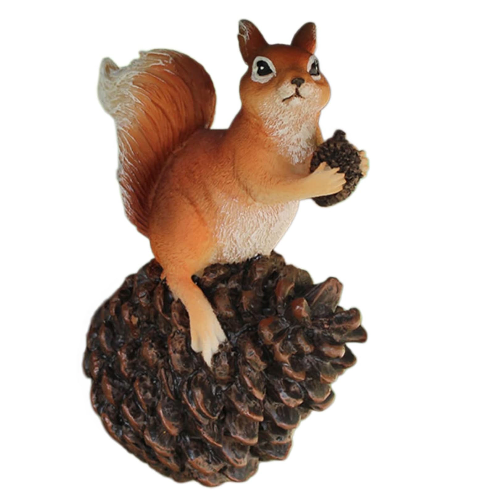 YXCQHZM Squirrel Garden Statue Outdoor Decor - Squirrel Eating Acorn Ornament - Tree Hanging Statue Outdoor Animal Sculpture Resin Figurine Home Lawn Indoor Art Decoration