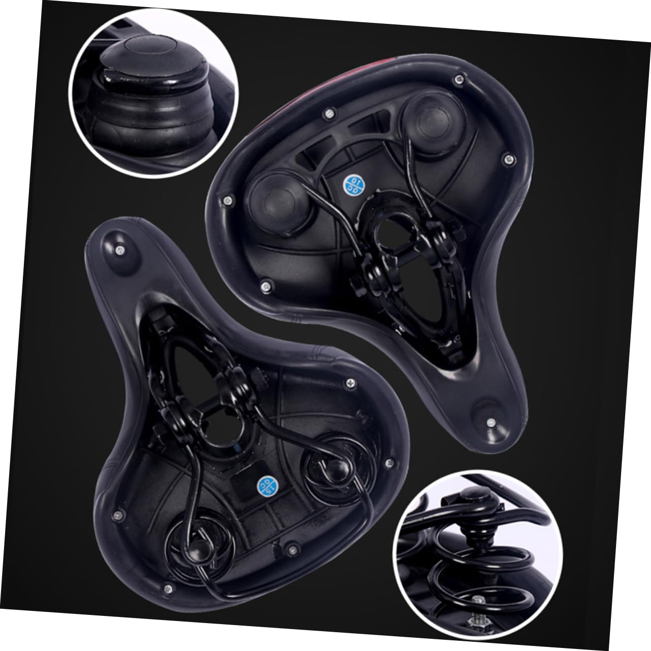 ifundom Sillín de Bicicleta Hueco PU Negro para Bicicleta y Racing Bike