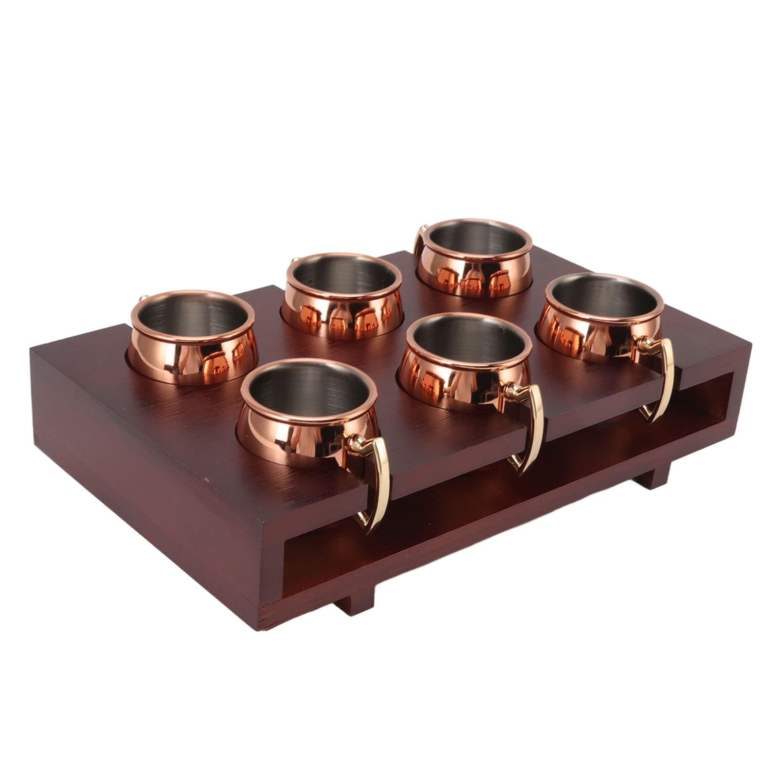 Mini Cocktail Mug Brillant Tambour Mule Verre à Liqueur 2Oz avec Étagère