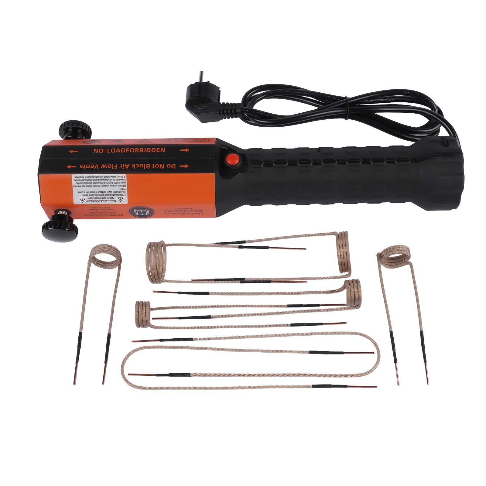 Magnetisches Induktionsheizgerät-Set 1 KW 220V, Bolzen-Induktionsheizgerät mit 8 Induktionsspulen, Induktionsheizer-Bolzenentferner zum Entfernen von Bolzen und Muttern