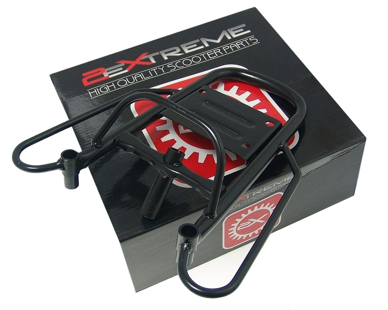 2EXTREME Gepäckträger, schwarz kompatibel für BAOTIAN BT49QT-9, Flex-TECH Speedy, Sprint, REX Monza, RS