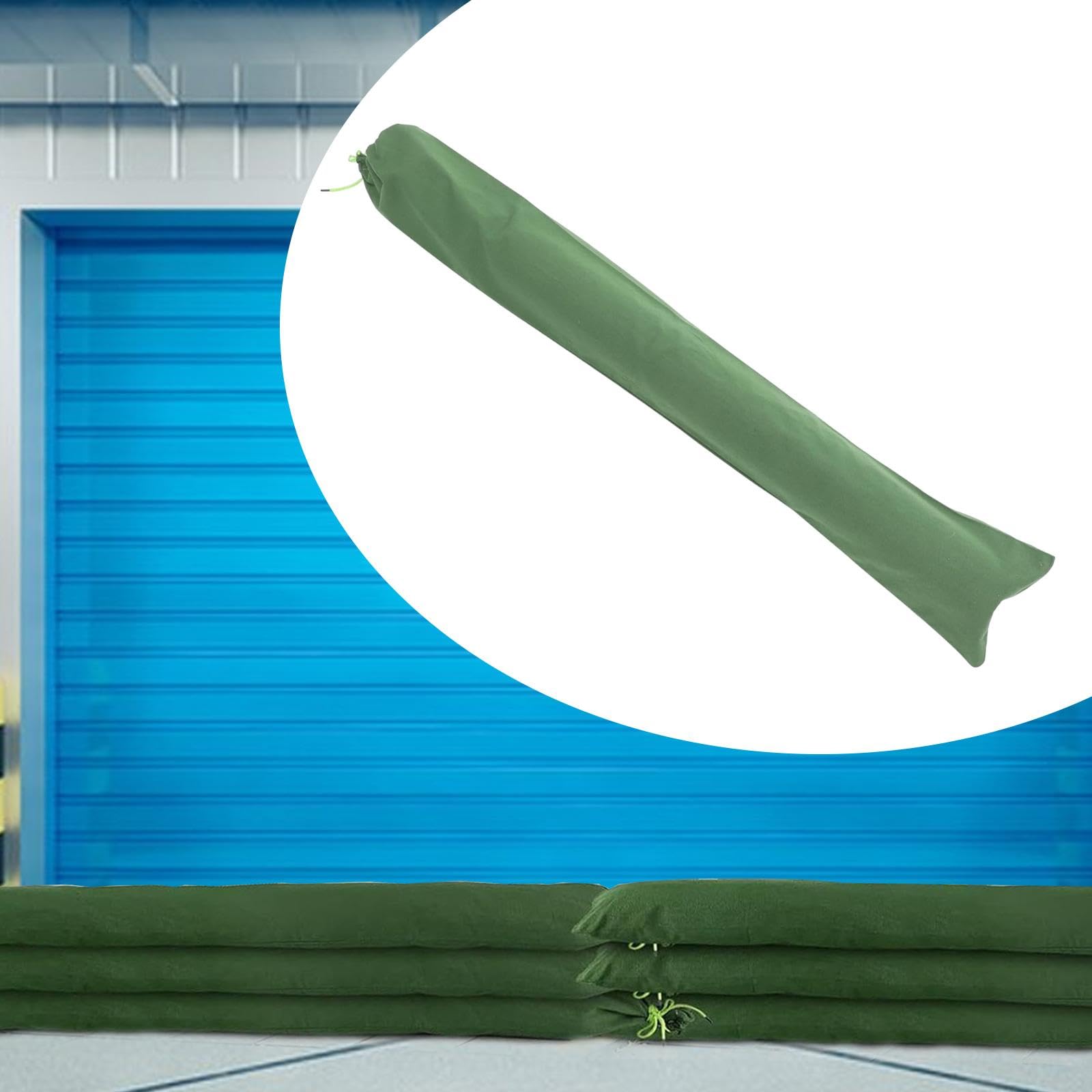 Baoblaze Barriera Anti Inondazione con Sacchi Senza Sabbia E Materiale Silicone Resistente con Fascia Elastica per Sigillatura Sicura Adatta a Garage E Passagg