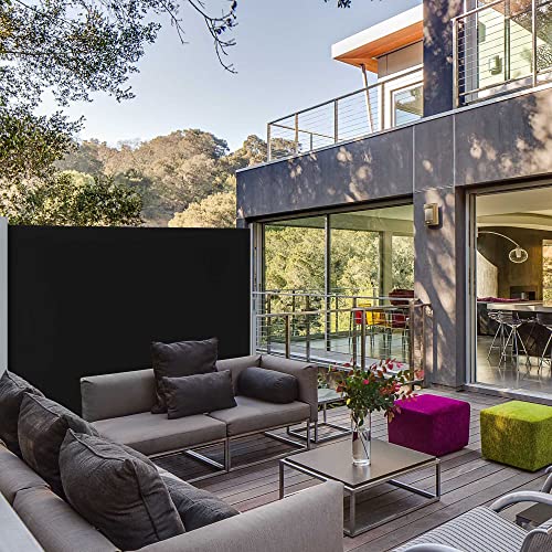 Yescom 120X63 Retractable Side Awning Outdoor Patio Water Repellent Sun Shade Screen Privacy Divider Deck Wind Fence #TOP7