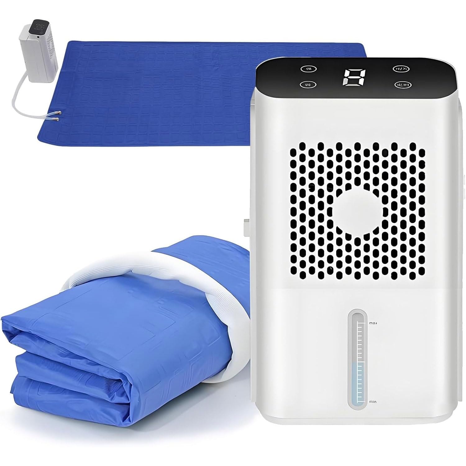 KJZQXYX Water-Cooled Mattress Pad,Electric Water Cooler Mattress Topper Equipment,with LCD Display/1-9 H Timer,for Hot Sleeper and Night Sweat