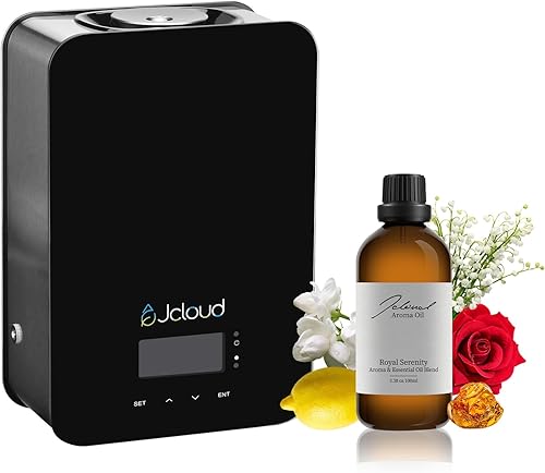 JCLOUD Máquina de aire de aroma mejorada para el hogar, difusor de aceite esencial sin agua con tecnología de aire frío, difusor de aroma HVAC de