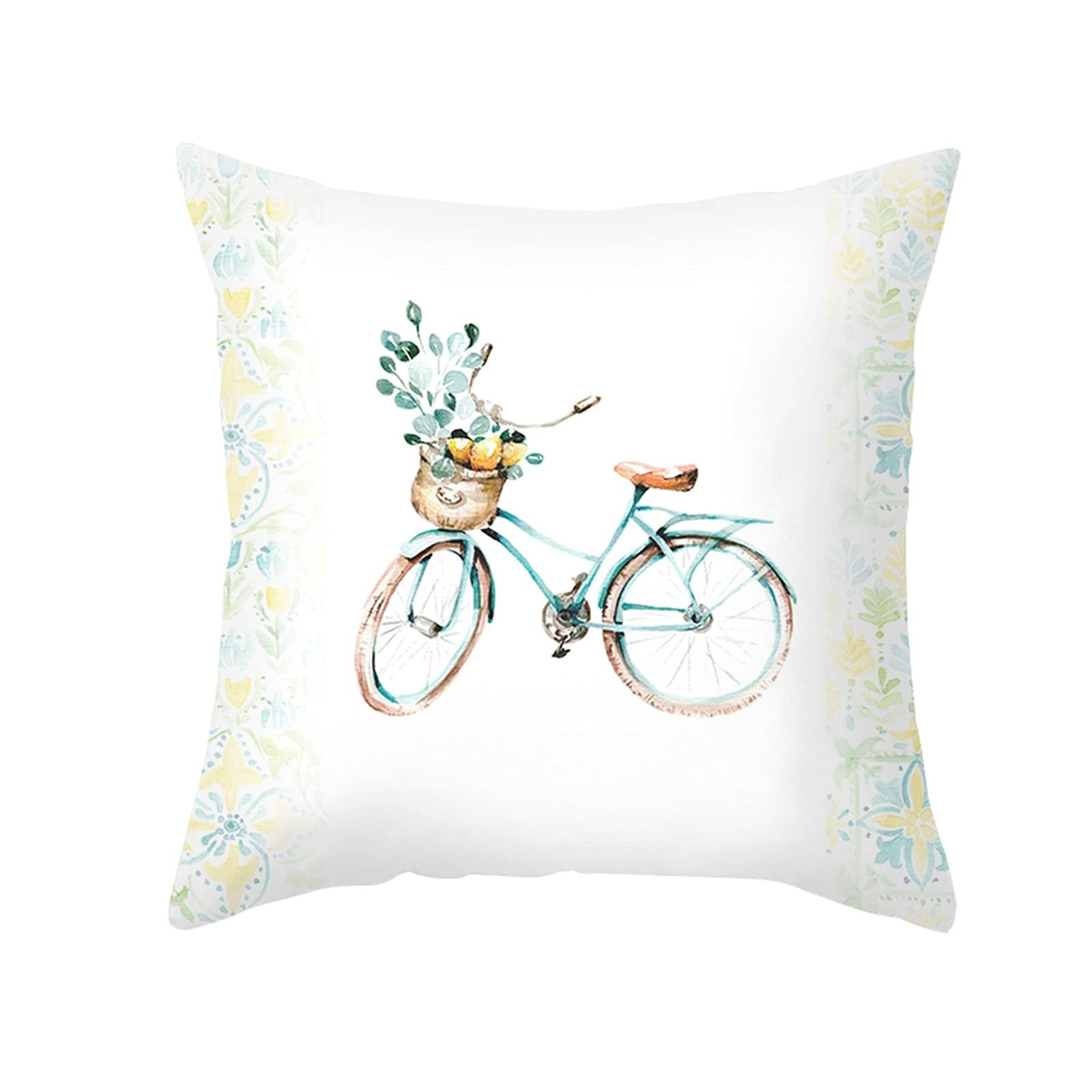 Housse de Coussin 40x40 cm, Vert Sauge, Décoration Douce pour Canapé