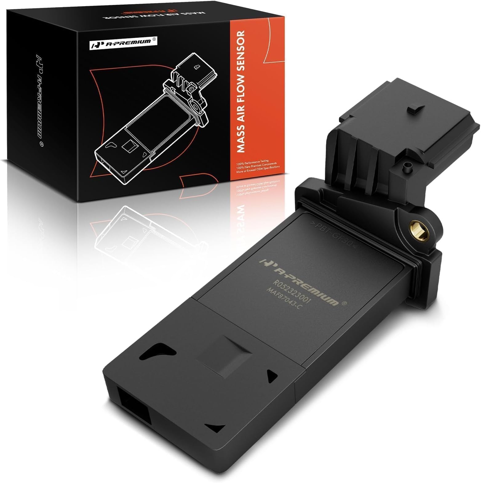 A-Premium Mass Air Flow Sensorใ8 Pinsใ Compatible with Buick, Cadillac, Chevy & GMC Vehicles - 2012-2019 - Silverado 1500, Equinox, Sierra 1500, Malibu, Traverse, Impala, Tahoe & More, 23262343