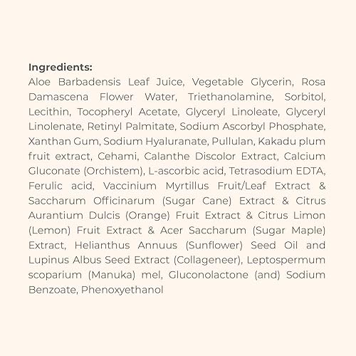 Miniatura 6 de Honeyskin Suero de vitamina C para la cara suero debajo de los ojos corrector de manchas oscuras para la cara suero antiarrugas y acné suero facial