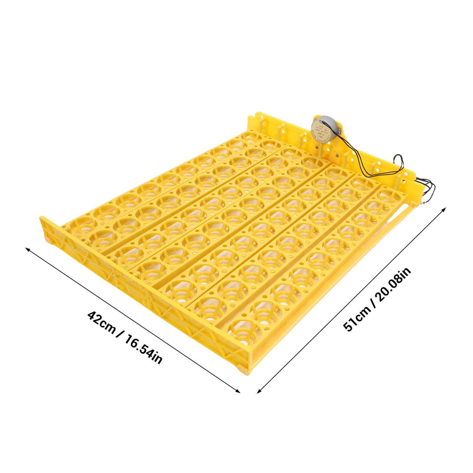 Plateau de Retournement Automatique des œufs, Plateau d'incubateur d'œufs en Matière Plastique, Grande capacité pour 70 œufs, Outil 'éclosion Pratique pour Poulet, Canard, Caille