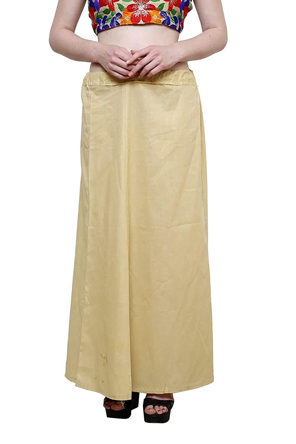 Sabhyatam Girls/Women's 100% Pure Cotton Petticoat Saree Petticoat