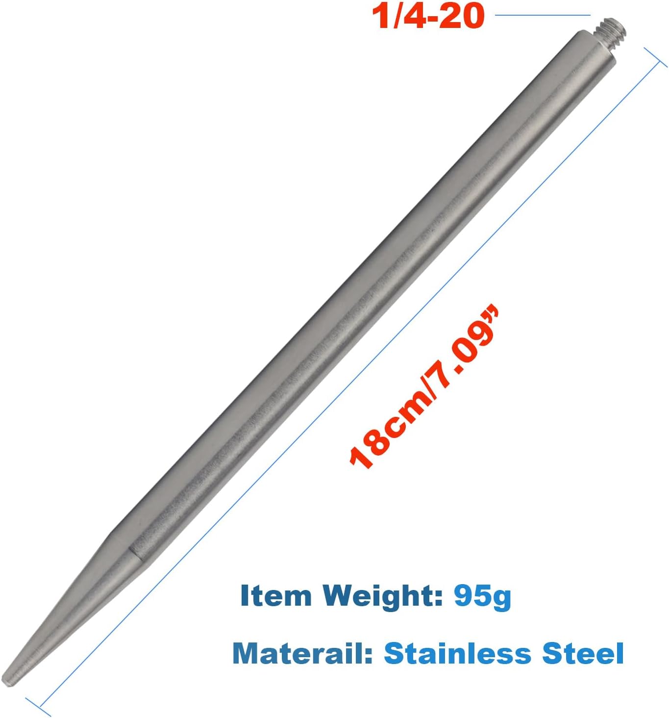 Golf Tripod Selfie Stick with Stake Spike for Golf Swing Training 7.09" Golf Monopod Selfie Stick Spike