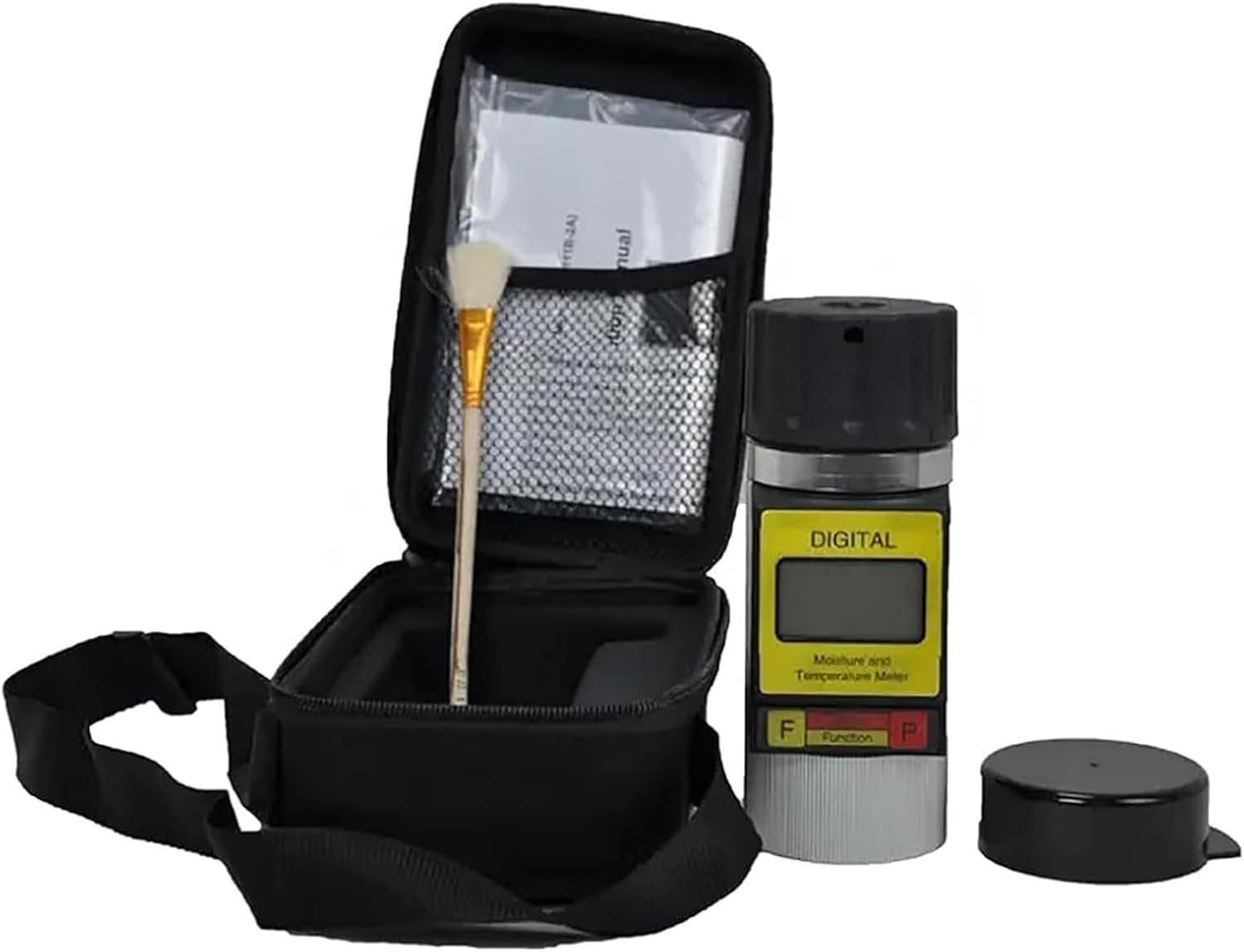 Portable Grain Moisture Tester, Grain Moisture Humidity Tester, Automatically Adjust Temperature/weigh Materials/Display Grain Names/5 Test Results, for 24 Measurement Varieties