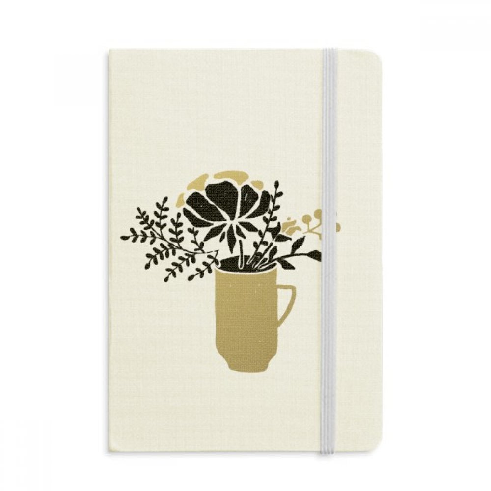 Cahier de notes A5 feuilles d'or pour organiser vos projets créatifs